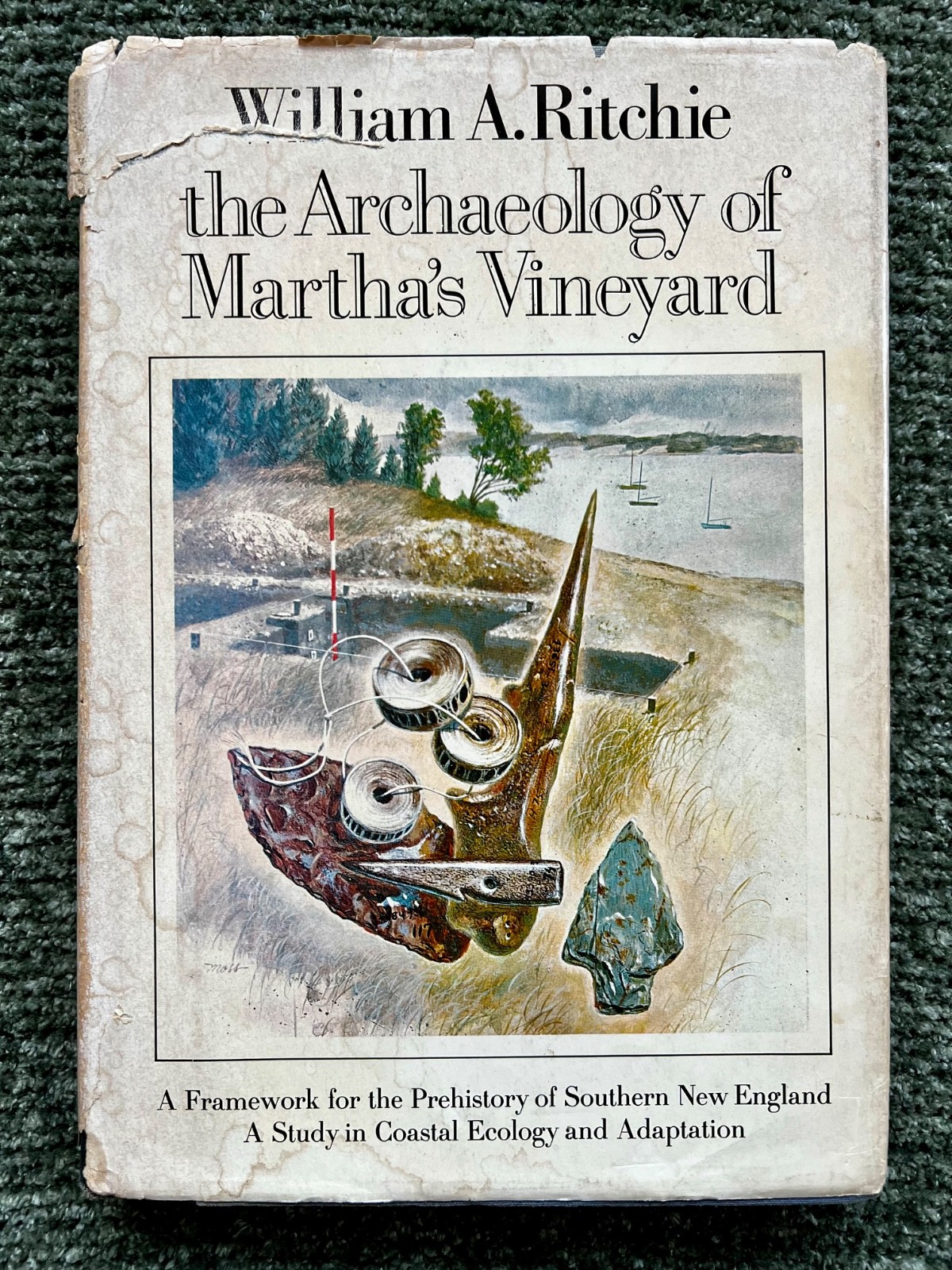 “THE ARCHAEOLOGY OF MARTHA’S VINEYARD” BY WILLIAM A. RITCHIE” 1969 FIRST EDITION