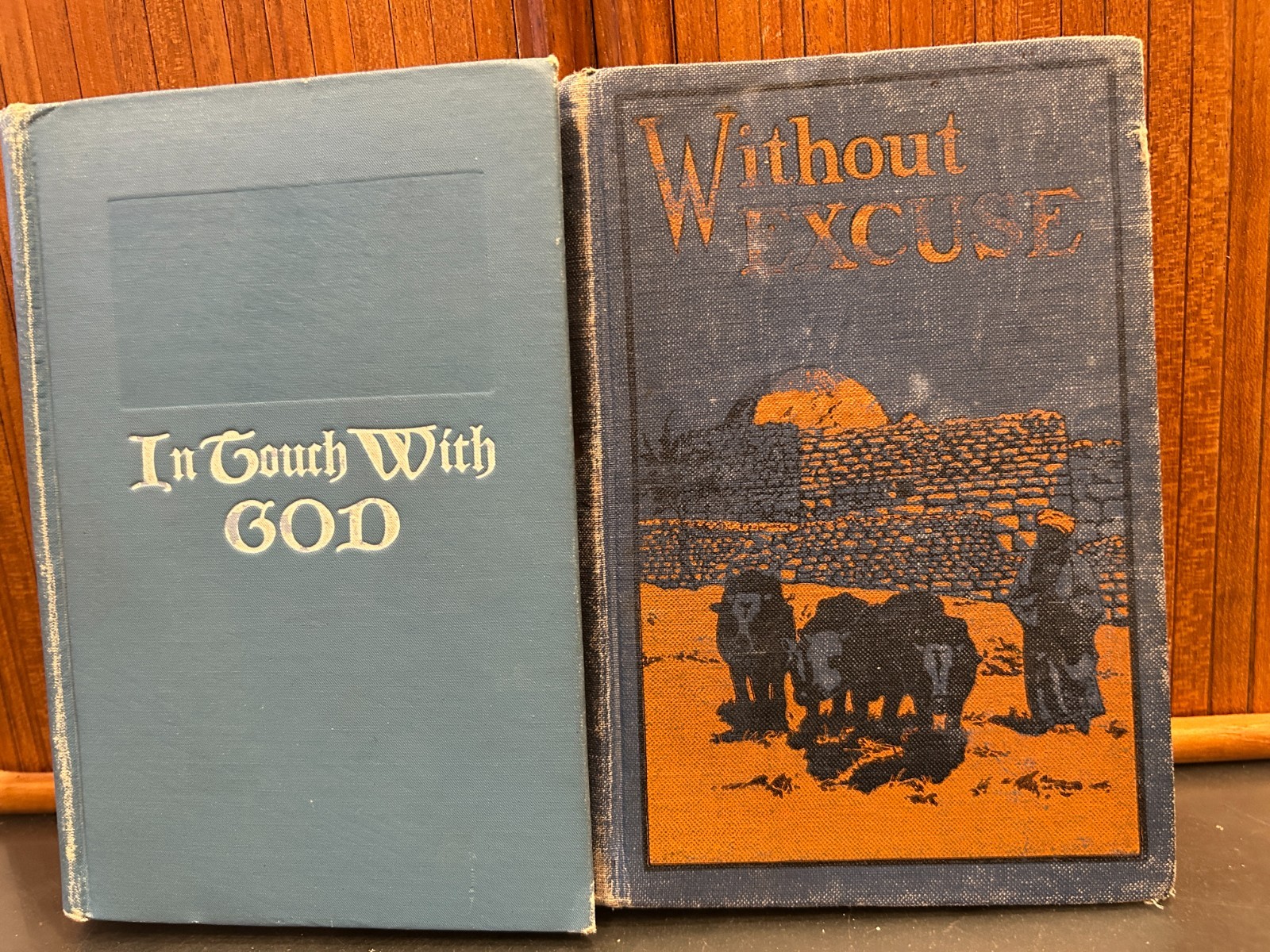 2 Adventist Heritage: 1925 Without Excuse /Nagel 1915 In Touch With God /Pearce