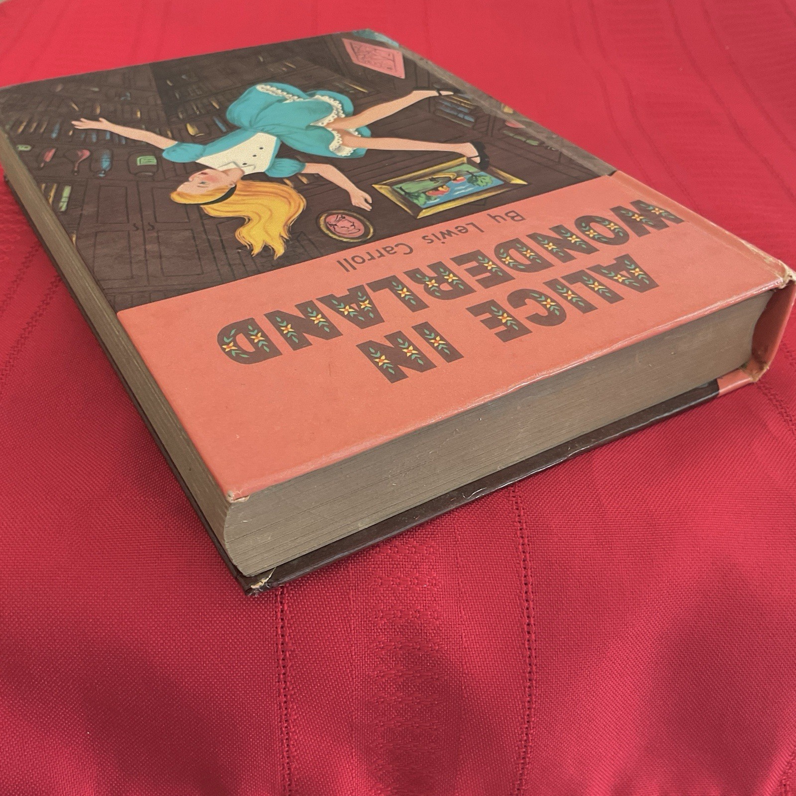 ALICE IN WONDERLAND … Lewis Carroll … Vintage 1955 Illustrated Edition Hardcover