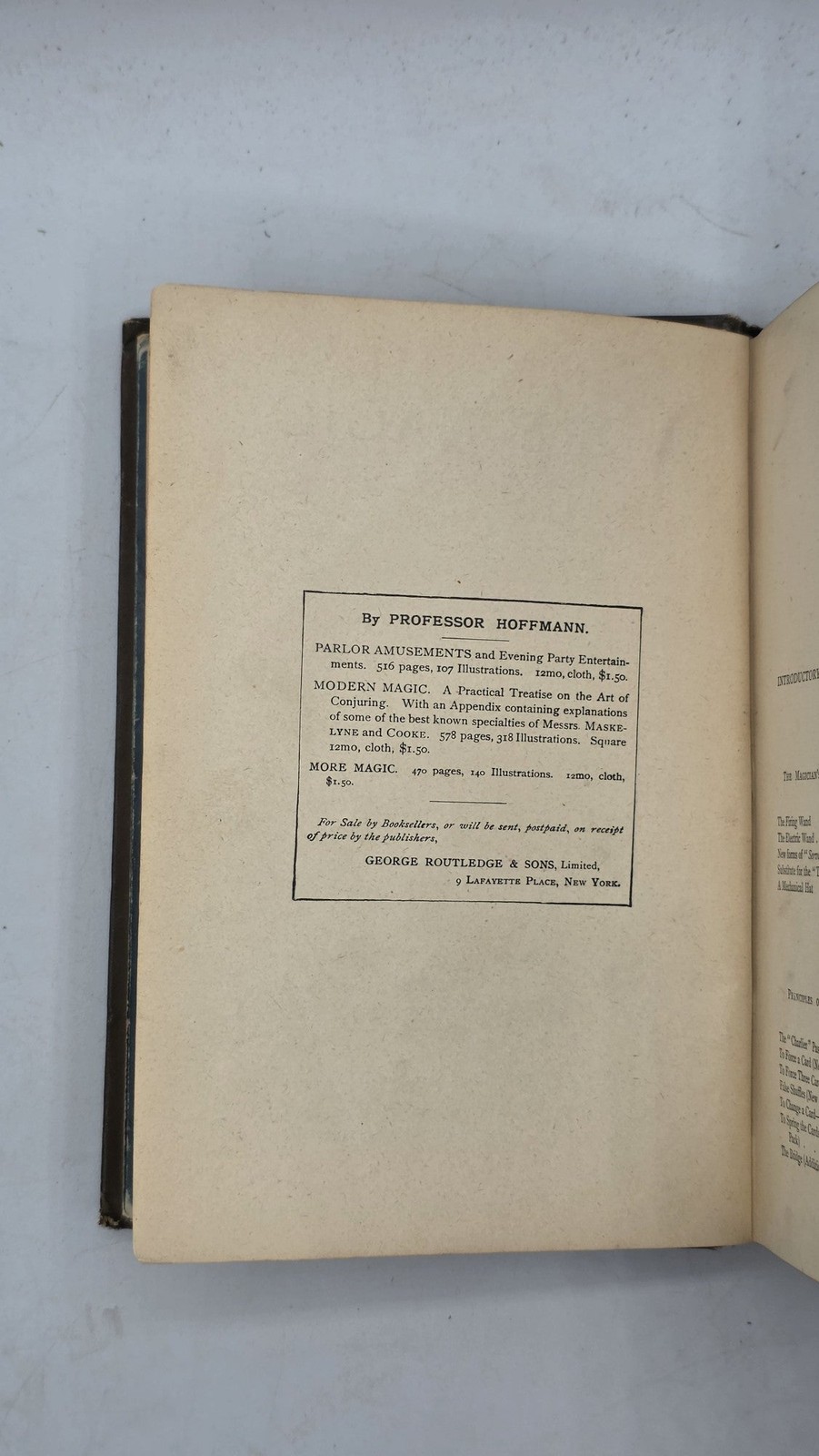 Professor Hoffman / More Magic 1890