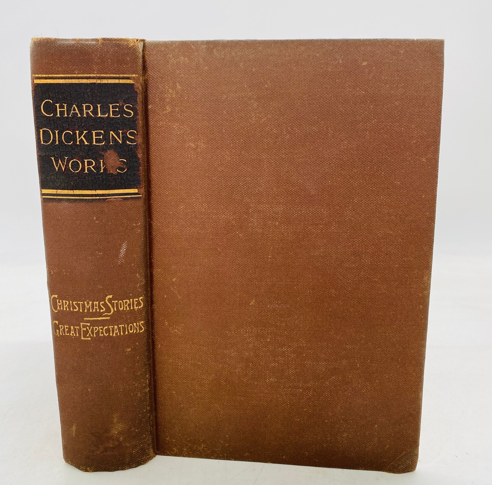 1888 Charles Dickens A Christmas Carol Stories Haunted Man Chimes Antique Book