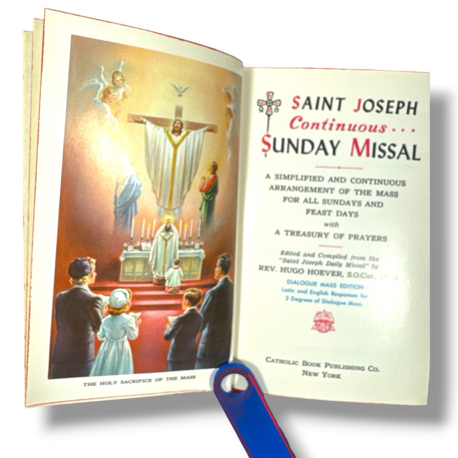 Vintage 1961 Saint Joseph Continuous Sunday Missal Latin English Hugo Hoever