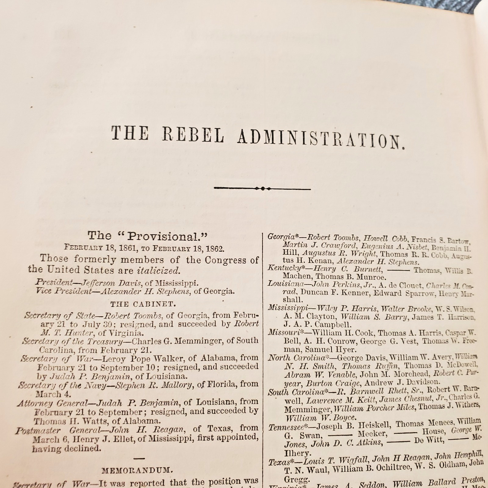 1864 “The Great Rebellion” Wartime Political History of USA by Edward Mcpherson