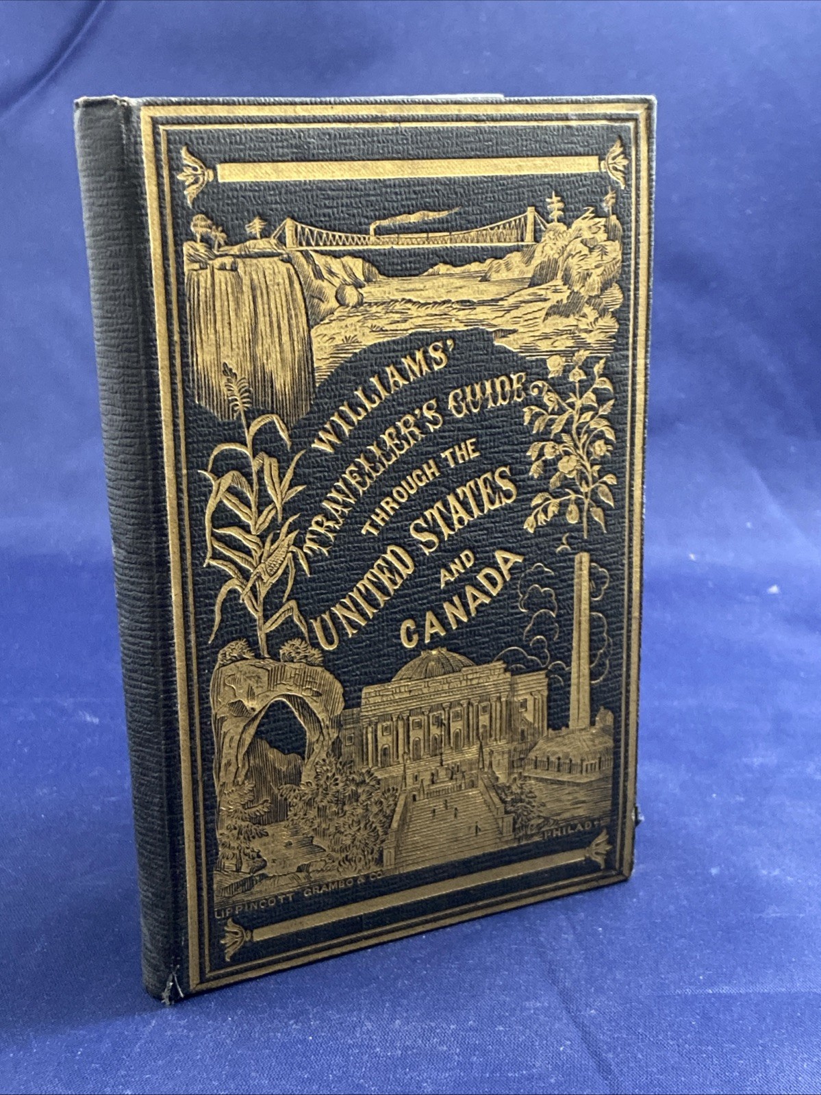 1854 Williams Traveller’s Guide Through The United States And Canada Railroad +