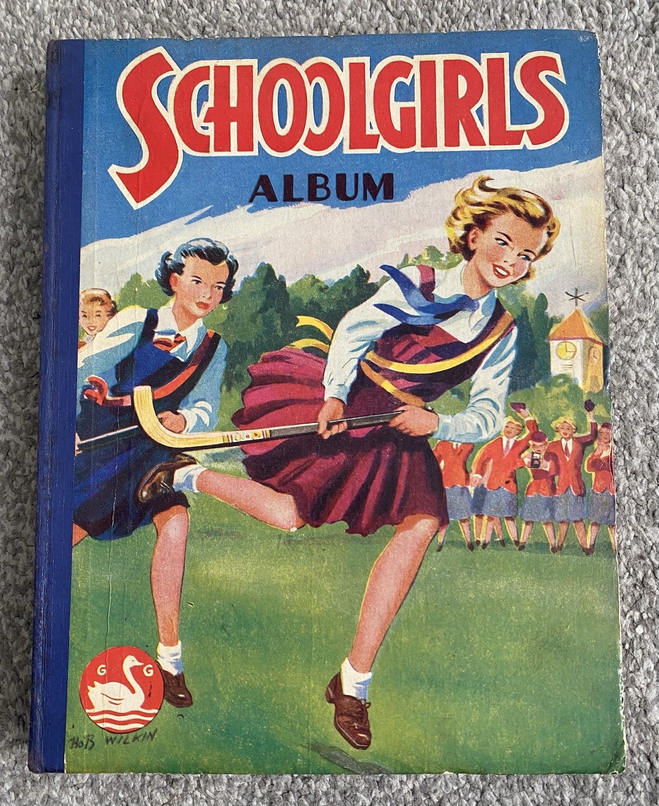 1955 Schoolgirls’ Album hardback vintage book