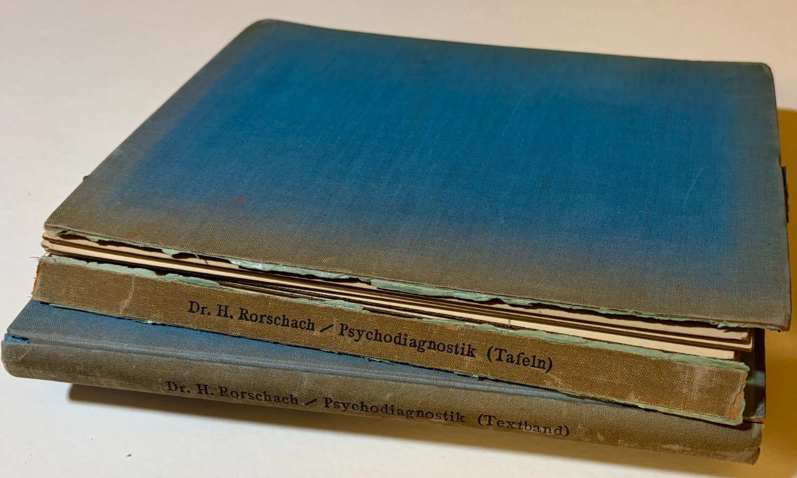 1932 Rorschach PSYCHODIAGNOSTIK 2 Vol Set Tafeln Complete Set 10 Inkblots Plates