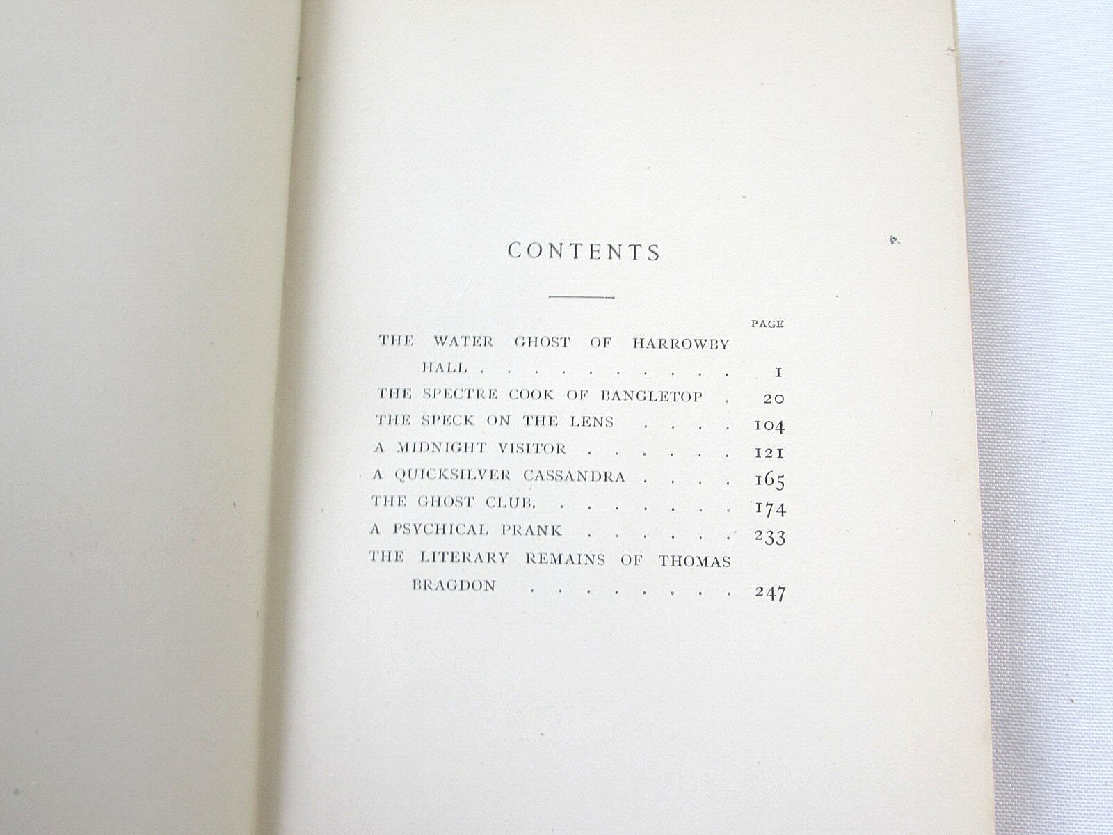 The Water Ghost & Others John K Bangs 1894 Harper HC 1st Edition