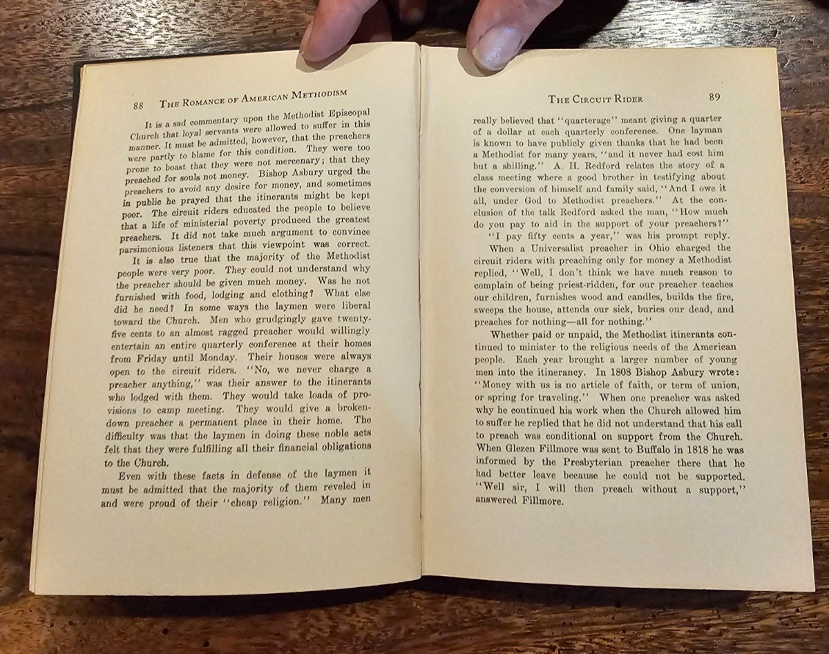 THE ROMANCE OF AMERICAN METHODISM – PAUL NEFF GARBER – 1931 – HARDCOVER