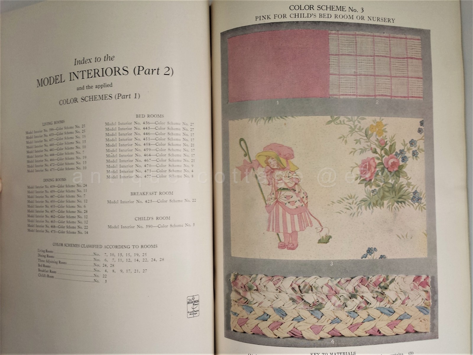 1927 antique HOW TO SELECT FURNISHINGS FOR THE HOME jackson DECOR COLOR vgc!
