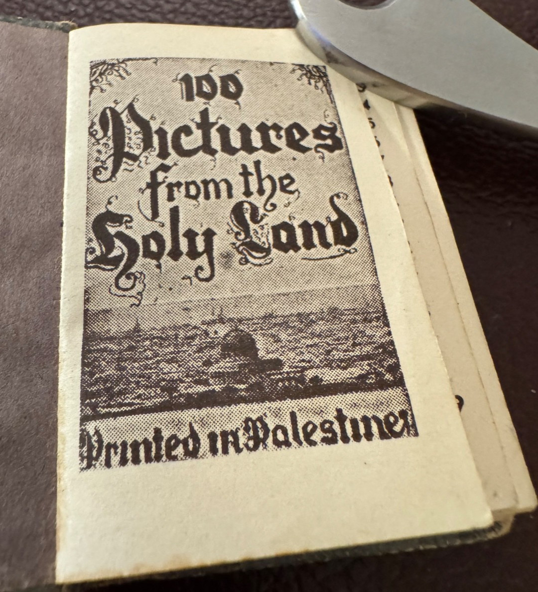 PICTURES HOLY LAND Very Old LOVELY Miniature Book Photos Israel Palestine Jewish