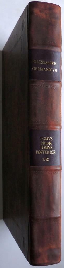 1758 GERMAN DICTIONARY Glossarivm Germanicvm LATIN Christiani Gottlob Haltaus