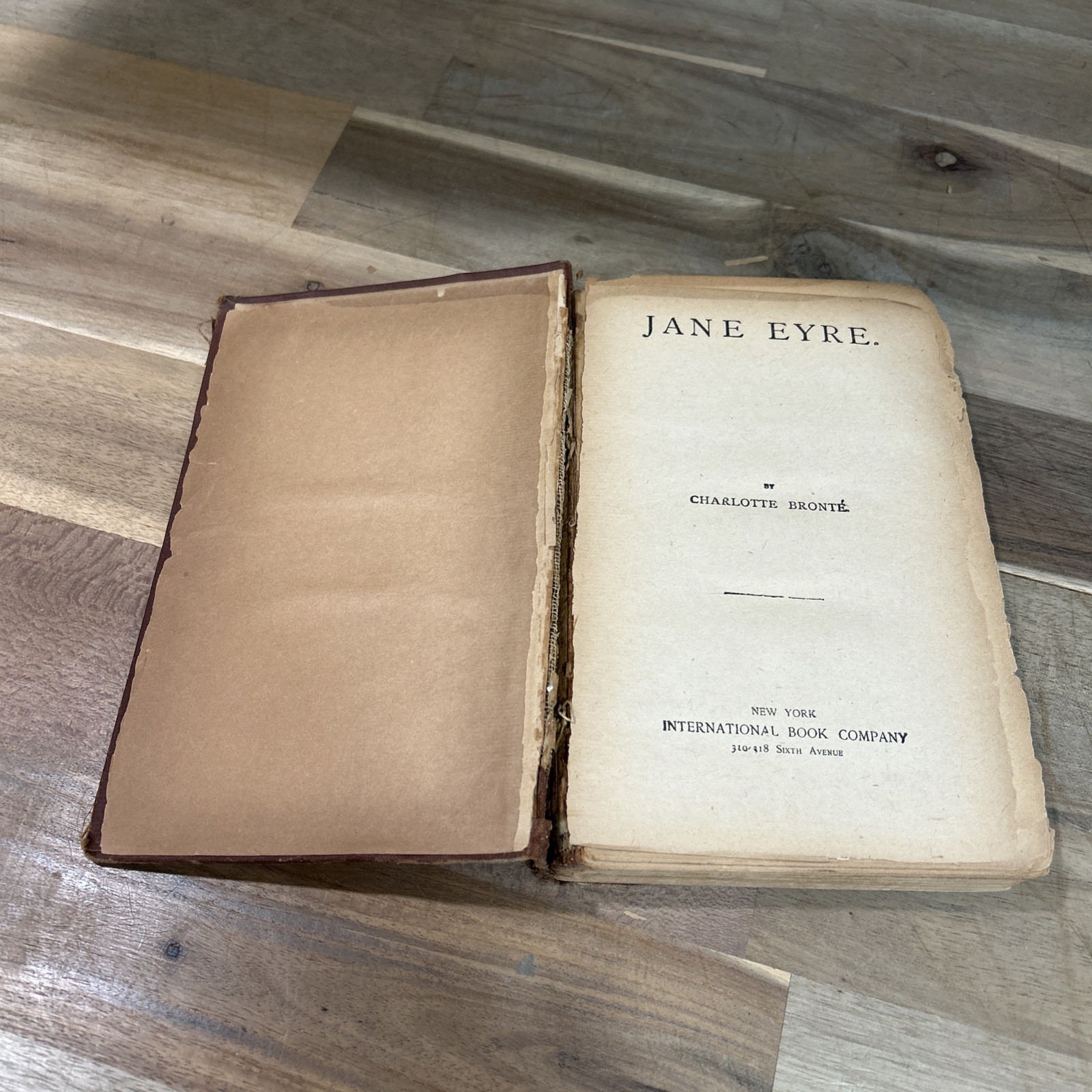 R A R E! Jane Eyre, 1847,by Charlotte Bronte Spine And Pages Dmgd Acceptable