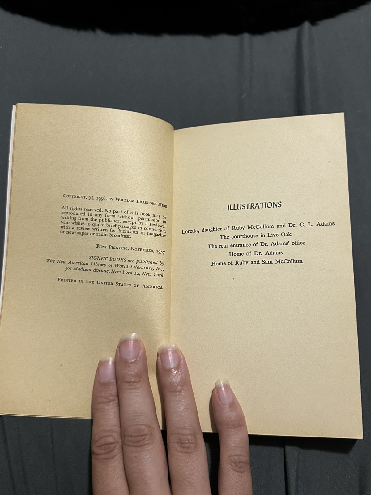 Ruby McCollum, Florida Murder by William Bradford, Huie, PB, First Edition 1957