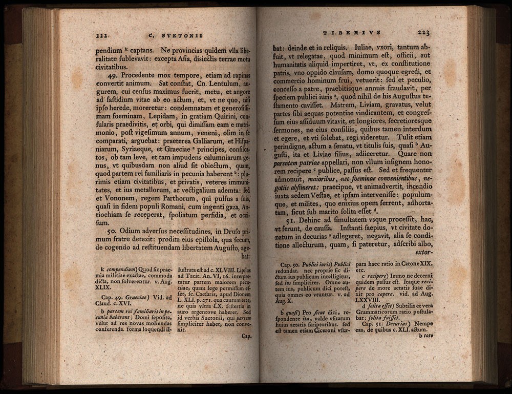 Sueton, Caius Suetonius Tranquillus Ex Recensione. Leipzig, 1775.