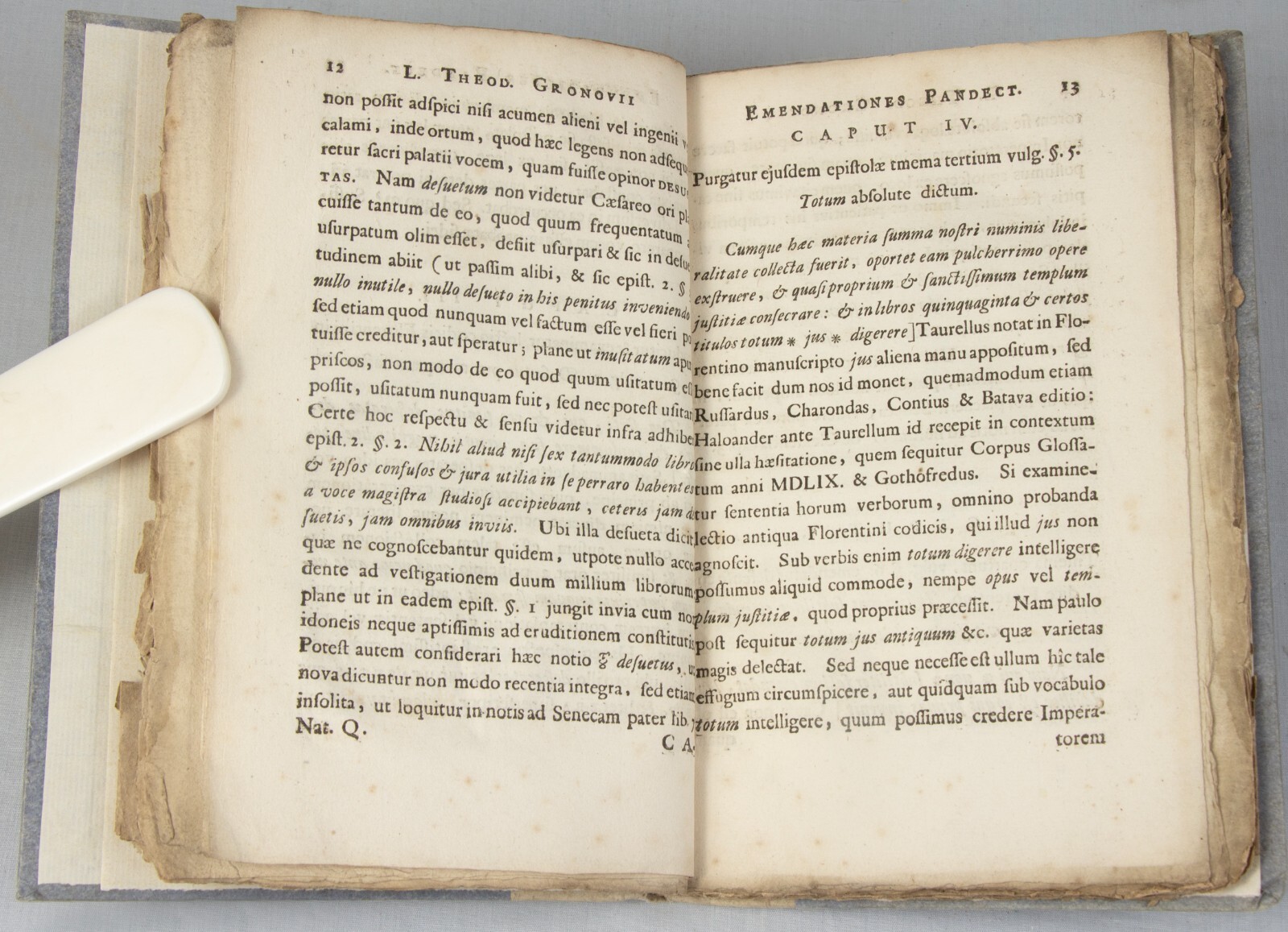 GRONOVIUS – Roman Law – Florentine Pandects – 1685 Leiden 1st ed – Magliabechi