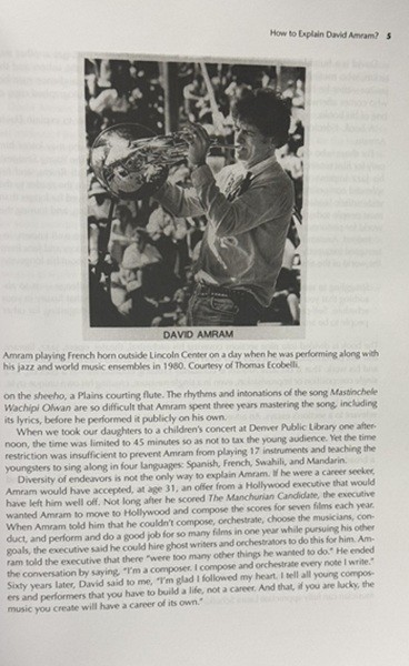 The Many Worlds of David Amram, Inscribed by the author – LIKE NEW, RARE