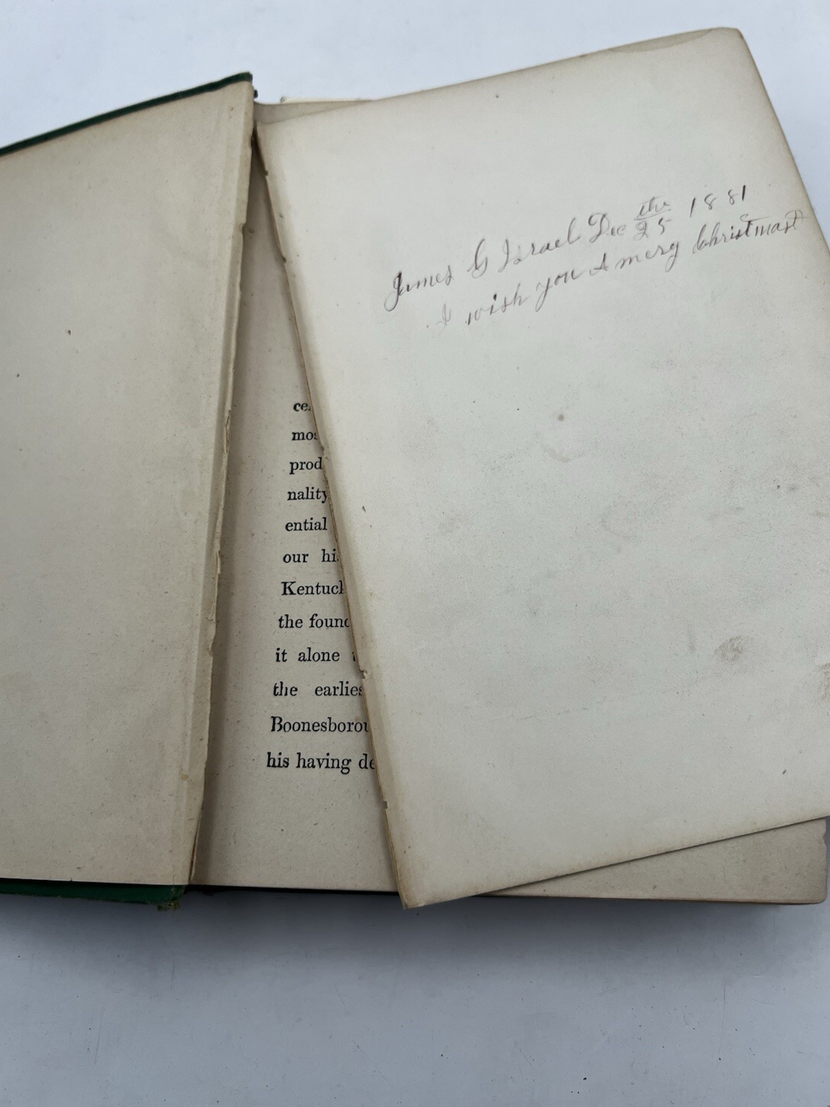 1865 Life of Daniel Boone, the Great Western Hunter and Pioneer Hartley, Cecil B