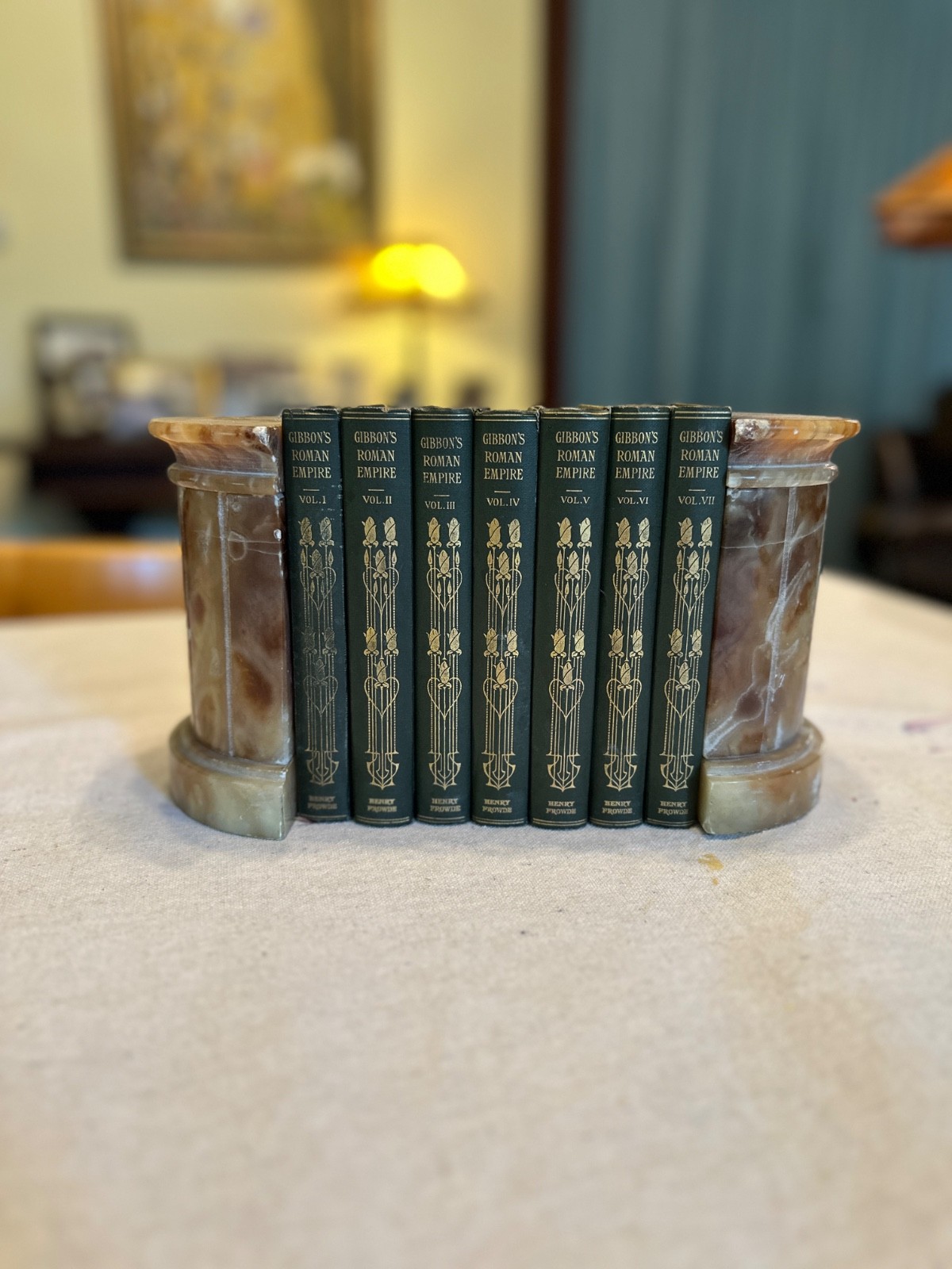 1907 Edward Gibbon DECLINE & FALL OF THE ROMAN EMPIRE Compl 7 Vol Henry Frowd OU