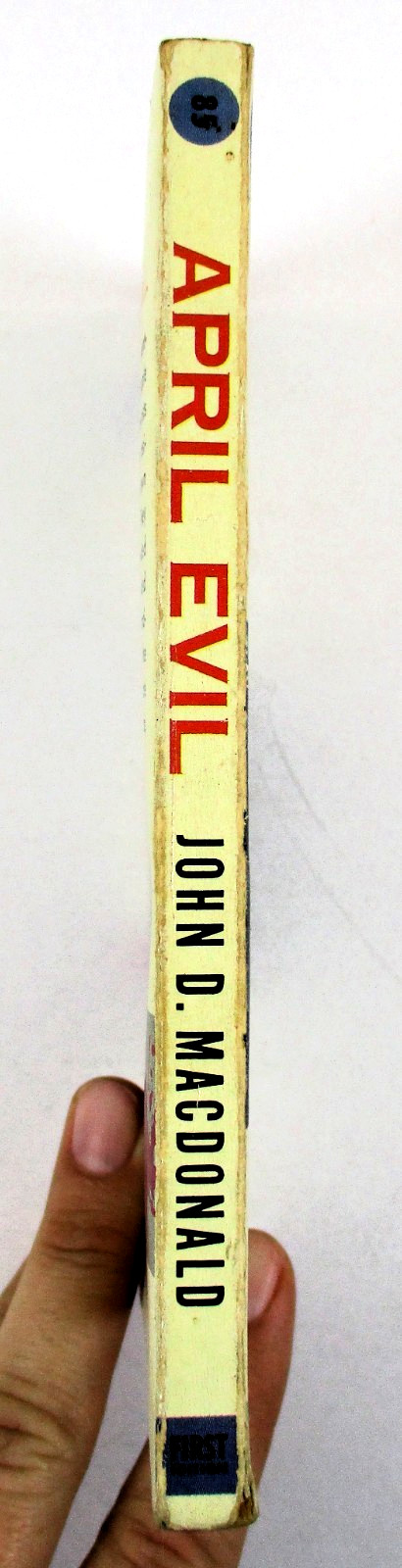 1st EDITION “April Evil” John D. Macdonald 1956 Mass Market PB Dell Vintage Pulp