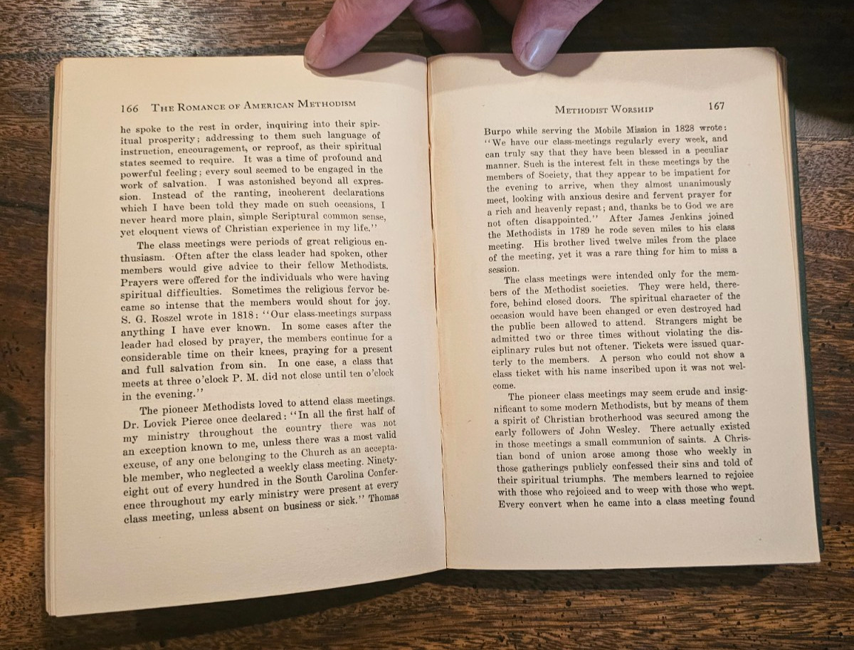 THE ROMANCE OF AMERICAN METHODISM – PAUL NEFF GARBER – 1931 – HARDCOVER