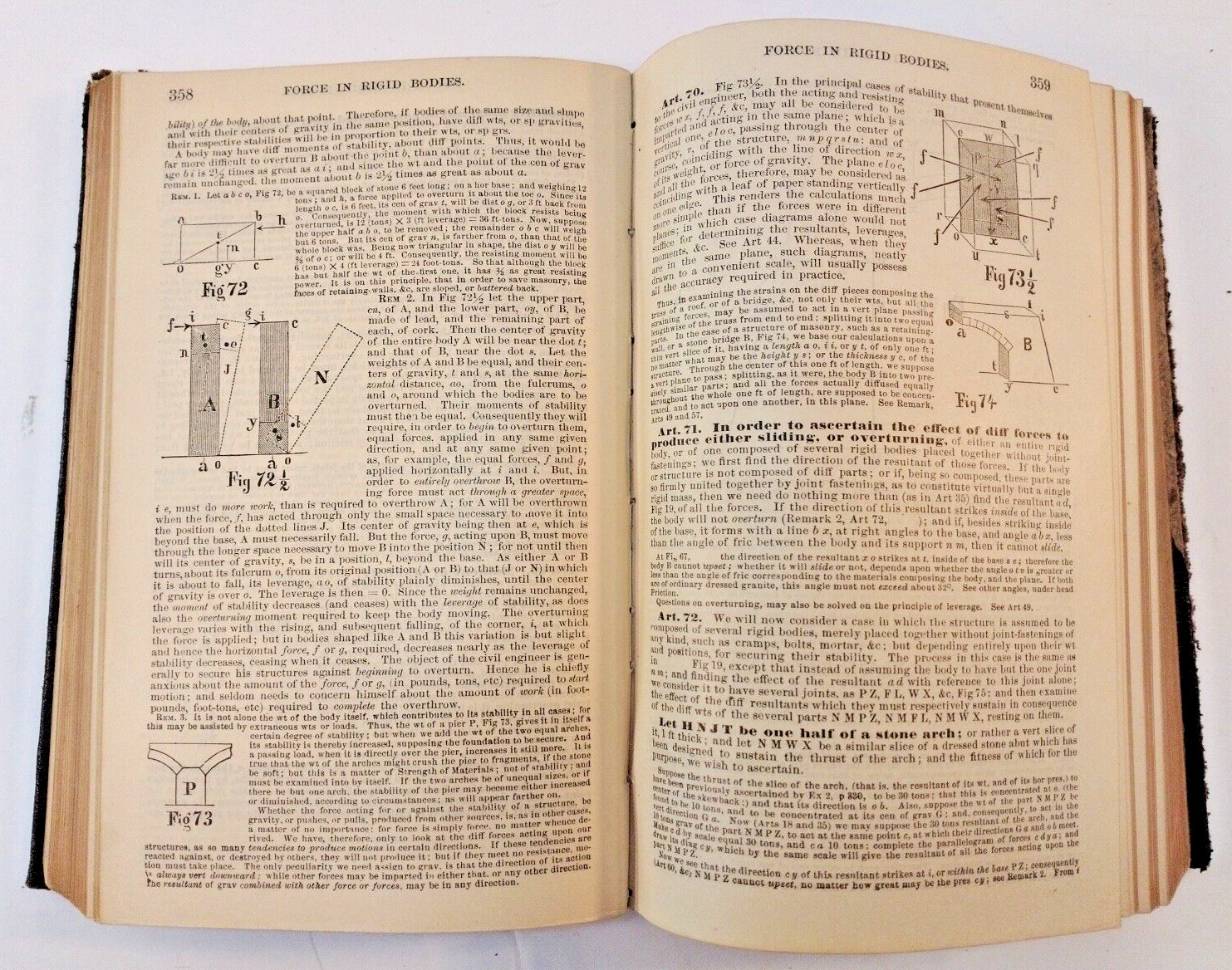 1887 Trautwine’s Civil Engineers Pocket Book Antique Advertising Leather Cover