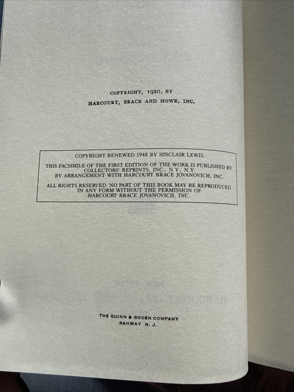 Sinclair Lewis. Main Street. First Edition Library – Gift Quality