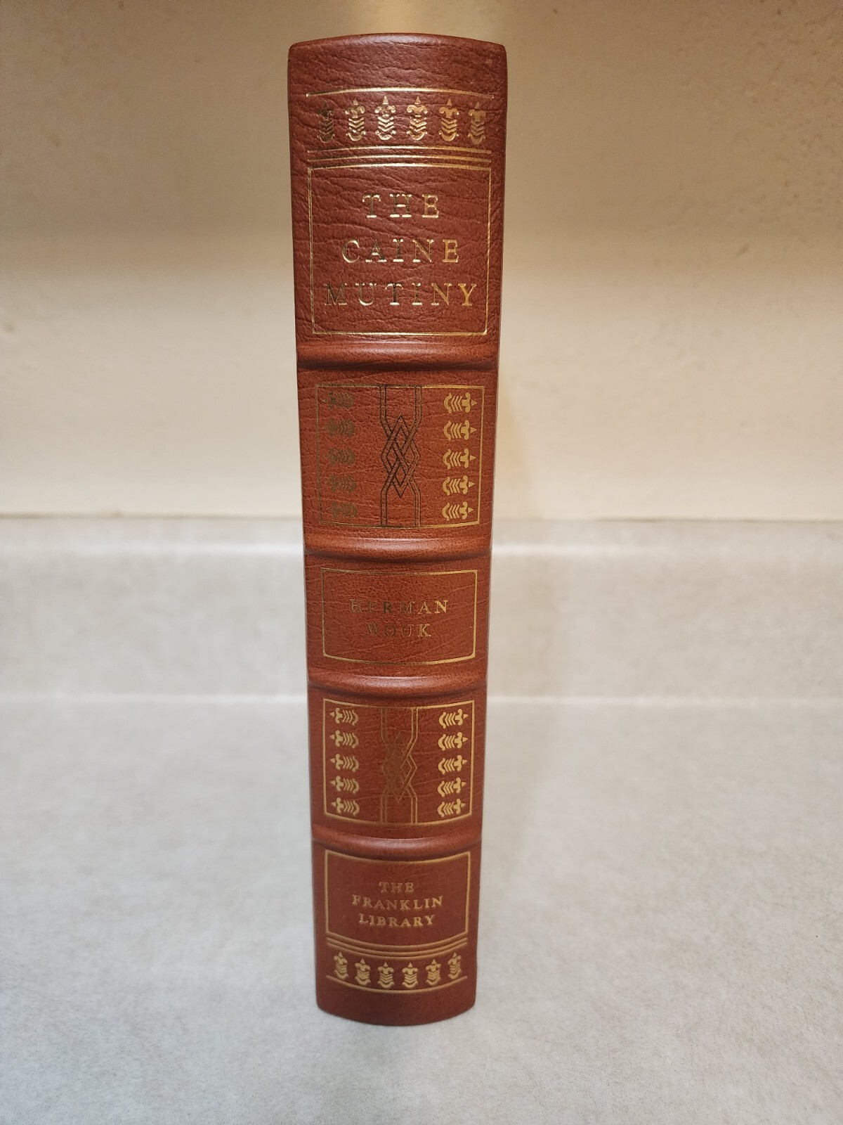 CAINE MUTINY Herman Wouk SIGNED 1st Edition FRANKLIN LIBRARY Leather PULITZER
