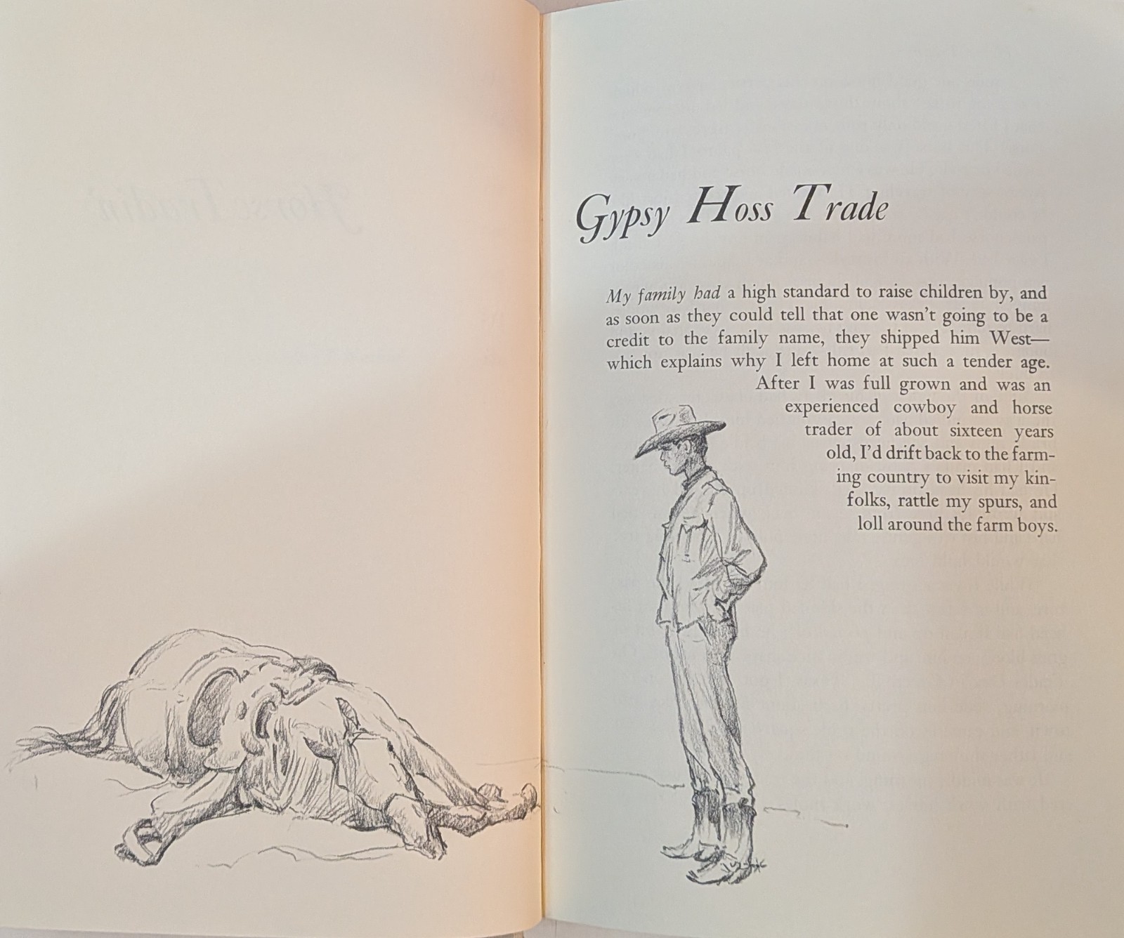 Vintage Book “Horse Tradin” by Ben K. Green, DVM-1978