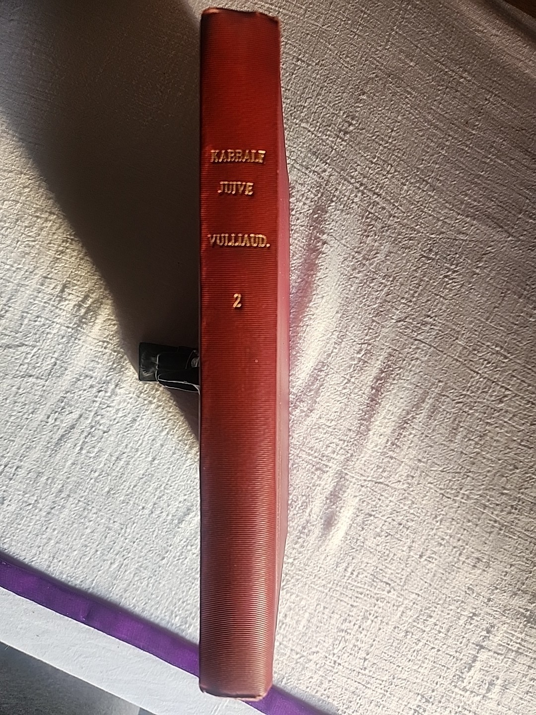 1923 “La KABBALE Juive Historie Et Doctrine, Essai Critique,tome 2nd” Hc Vg