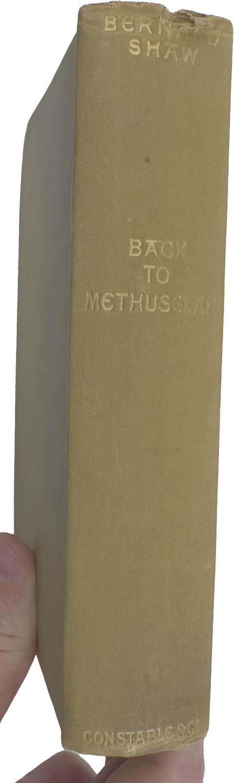 Back to Methuselah by Bernard Shaw (1922) – 1st Edition Vintage HC