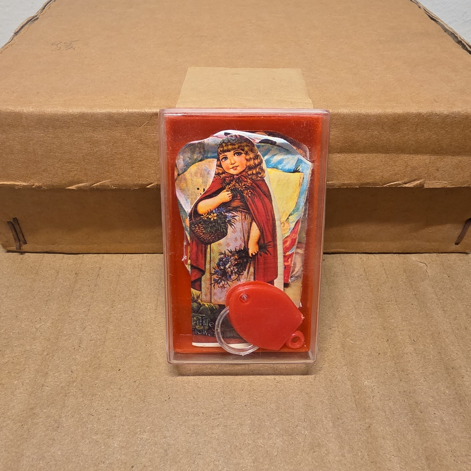 Vtg 1982 Merrimack 5 Die Cut Doll Books Magnifying Glass And Original Case MINI