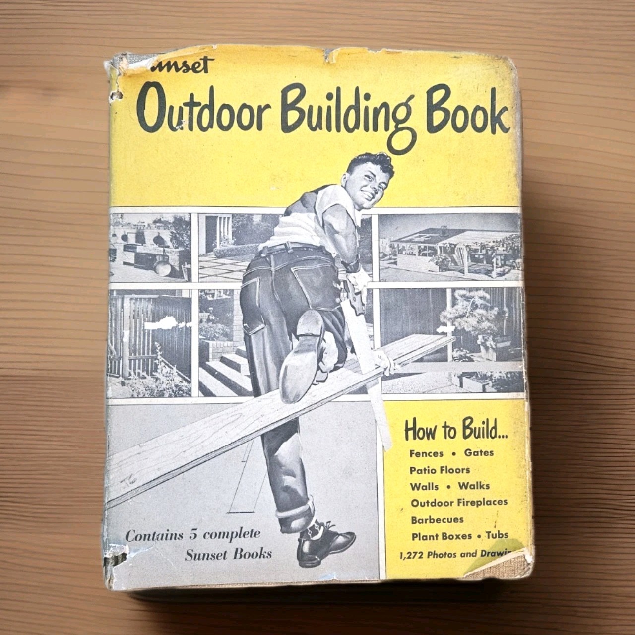 1953. OUTDOOR BUILDING BOOK 3 Sunset Books In 1: FENCE PATIO PLANT BOX GATE WALK