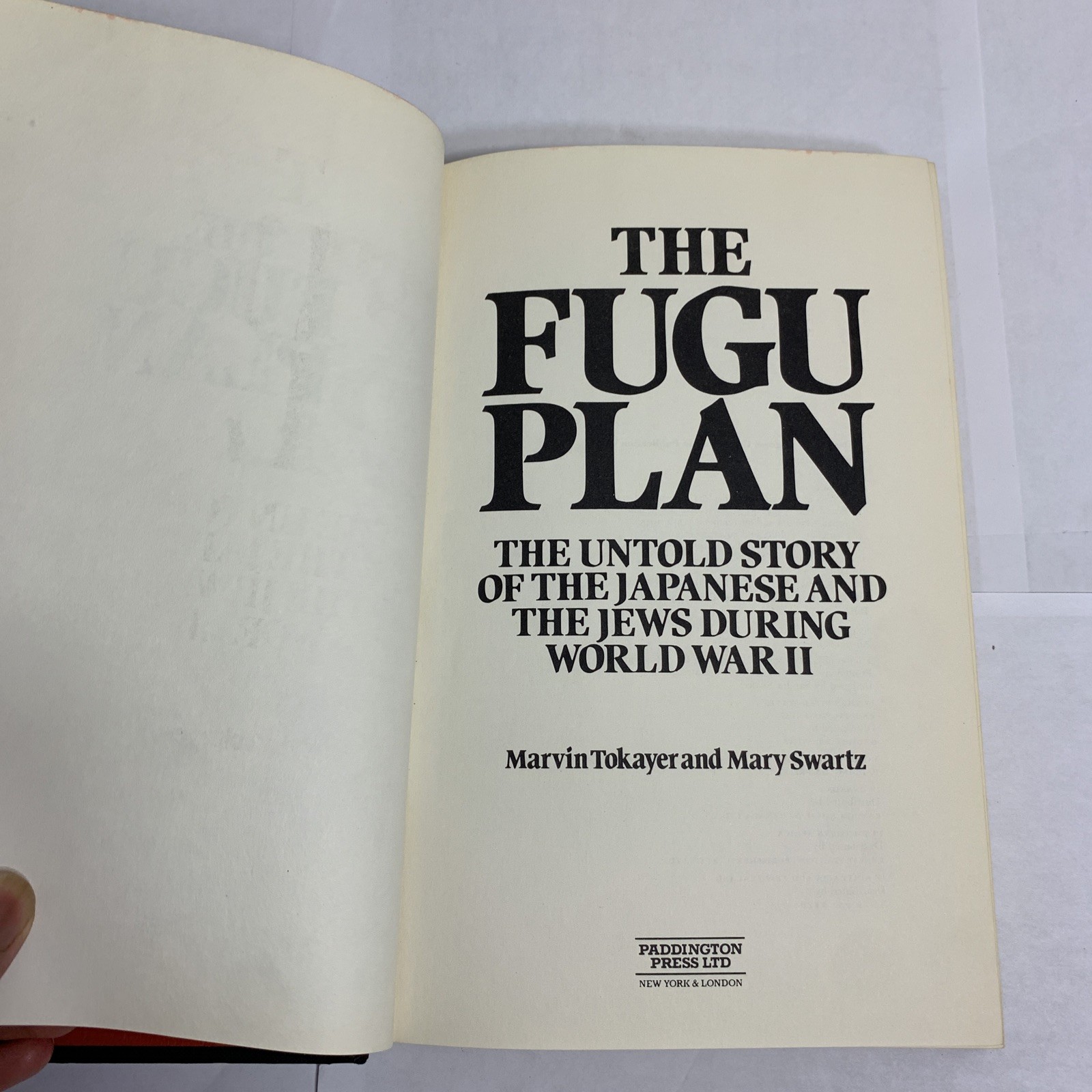 The Fugu Plan: The Untold Story of the Japanese & JEWS during WWII