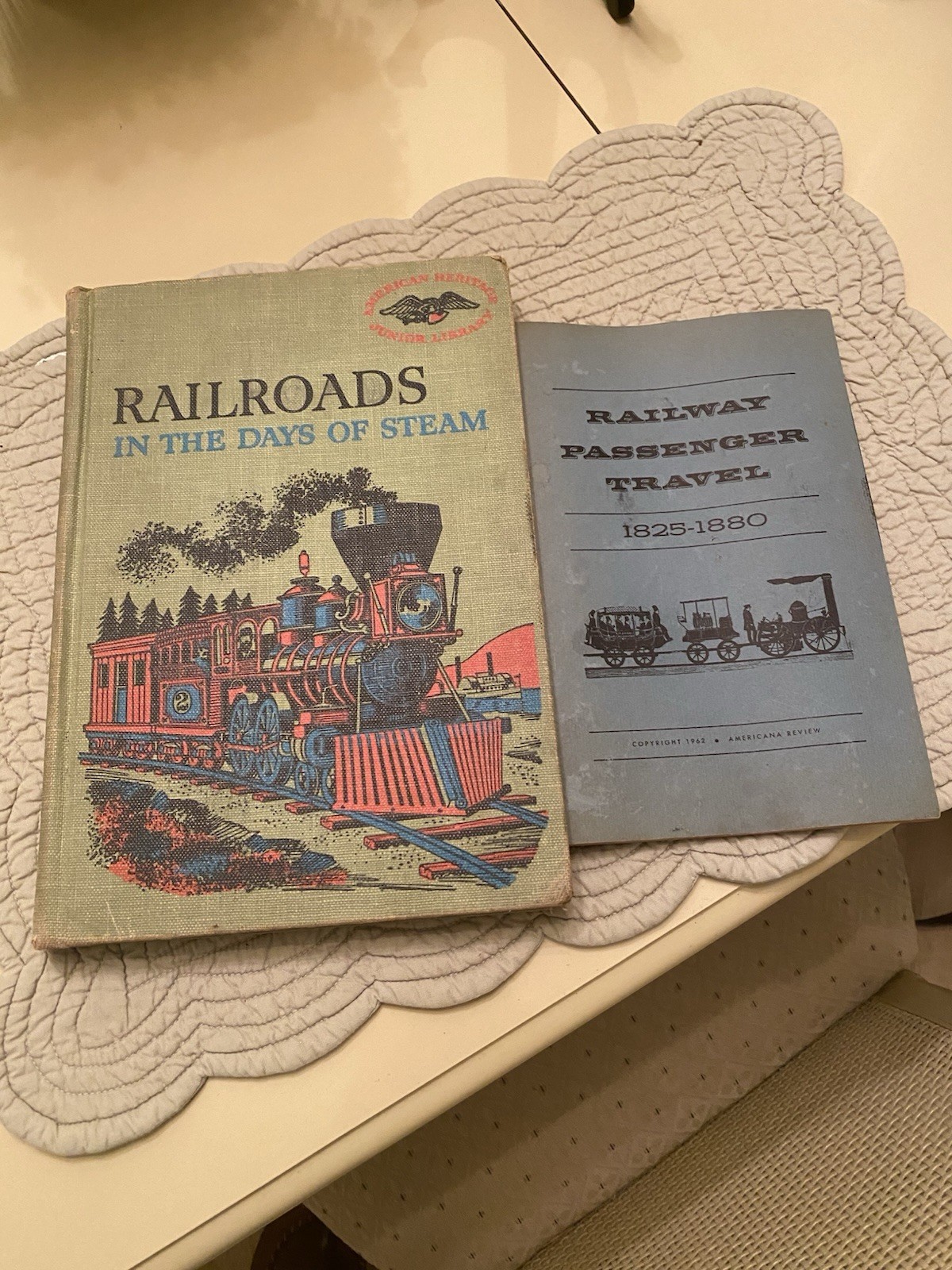 2 Books Railroads in the Days of Steam 60s & Railway Passenger Travel 1825-1880