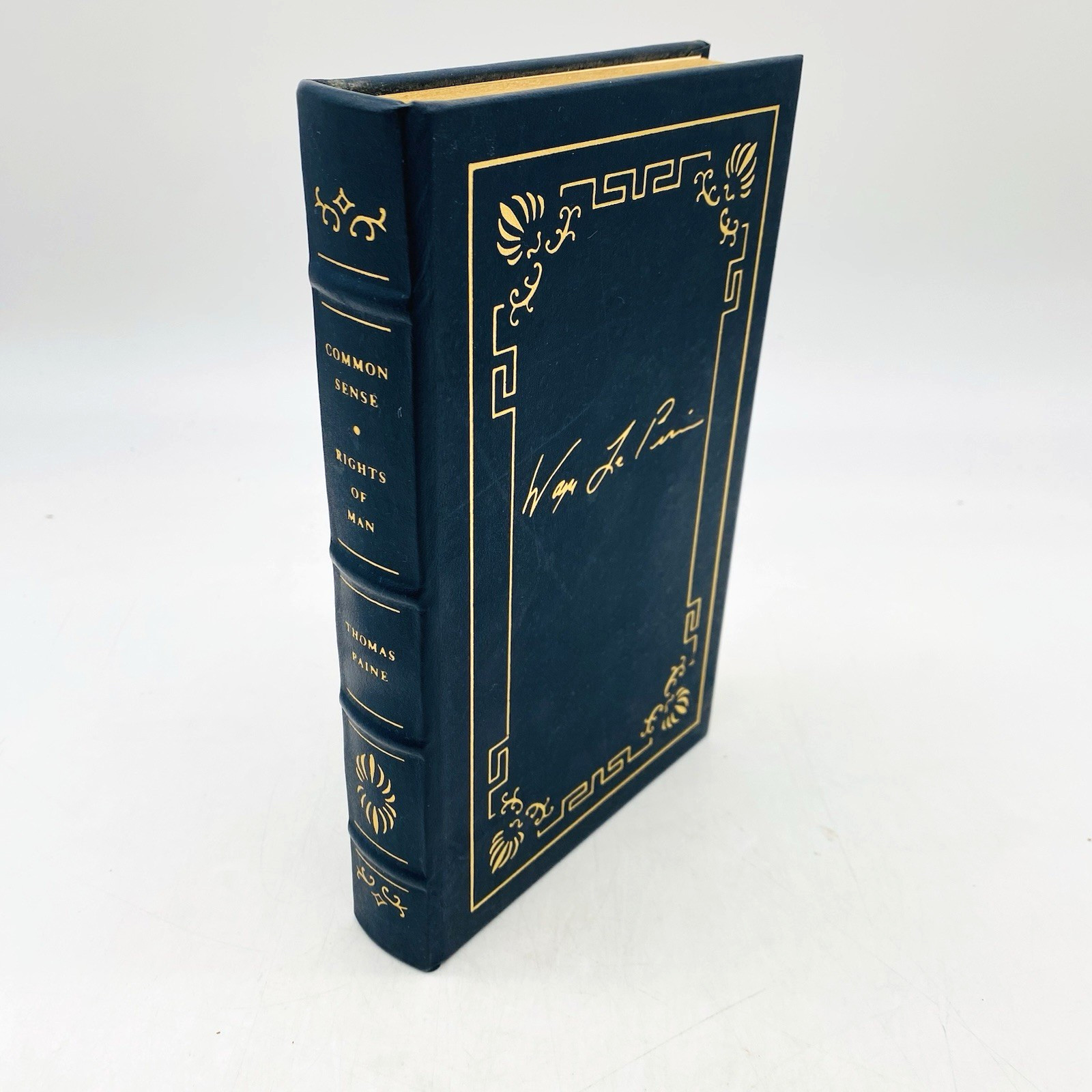 Common Sense Rights of Man Library of American Freedoms Thomas Paine Leather HC