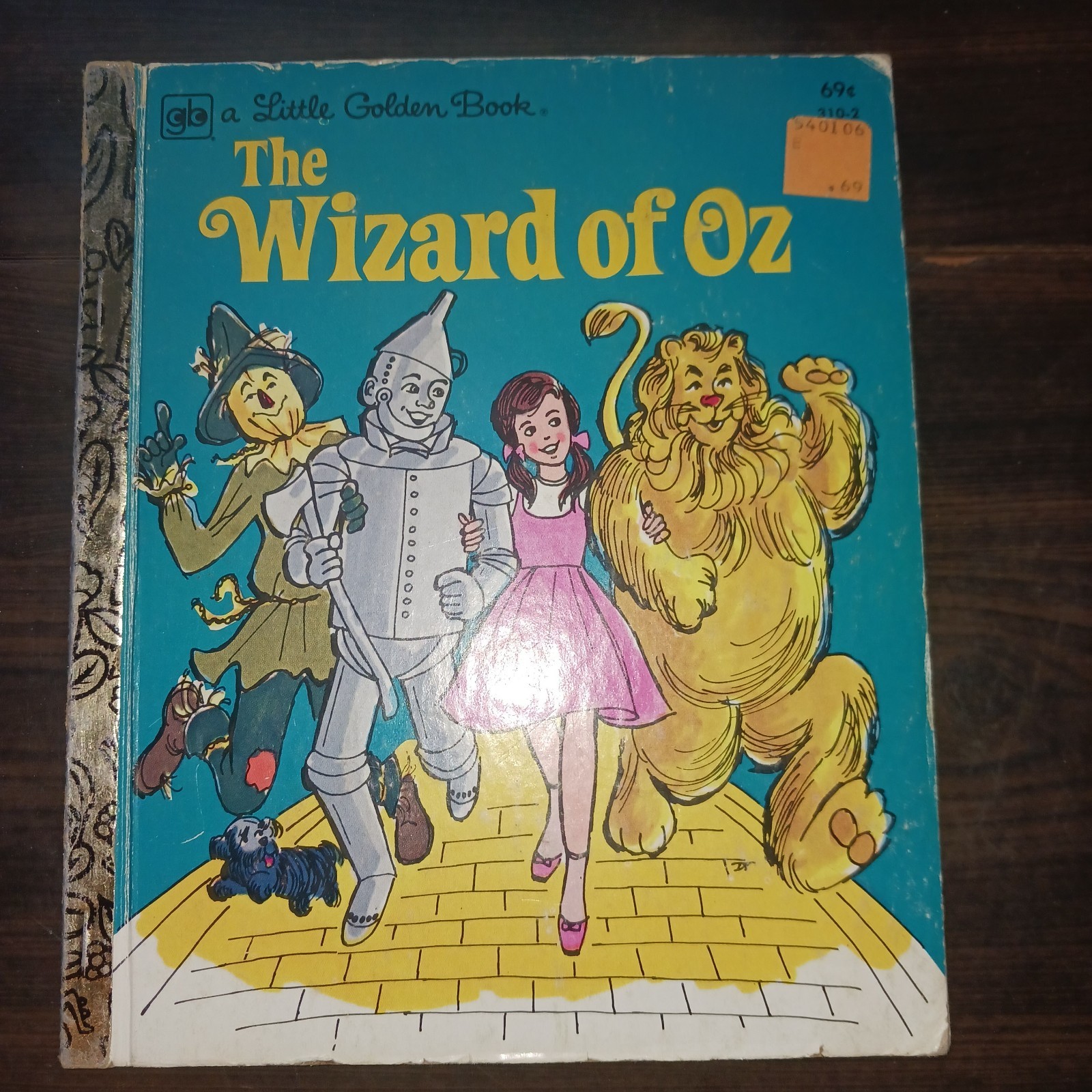 THE WIZARD OF OZ Little Golden Book 1978 Mary Carey/Don Turner/Jason Studios LGB