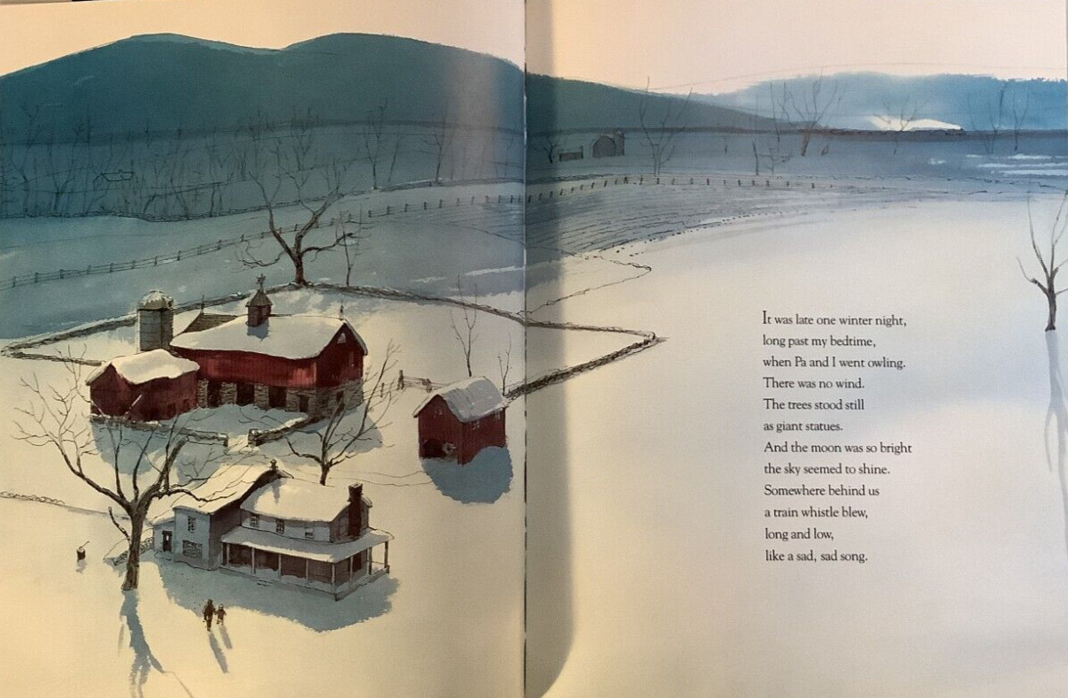 VG 1987 Hardcover in DJ Caldecott Winner Owl Moon John Schoenherr Jane Yolen
