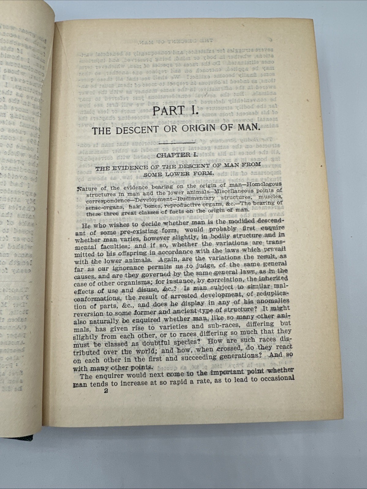 The Descent of Man by Charles Robert Darwin Illustrated Revised Ed. Rand McNally
