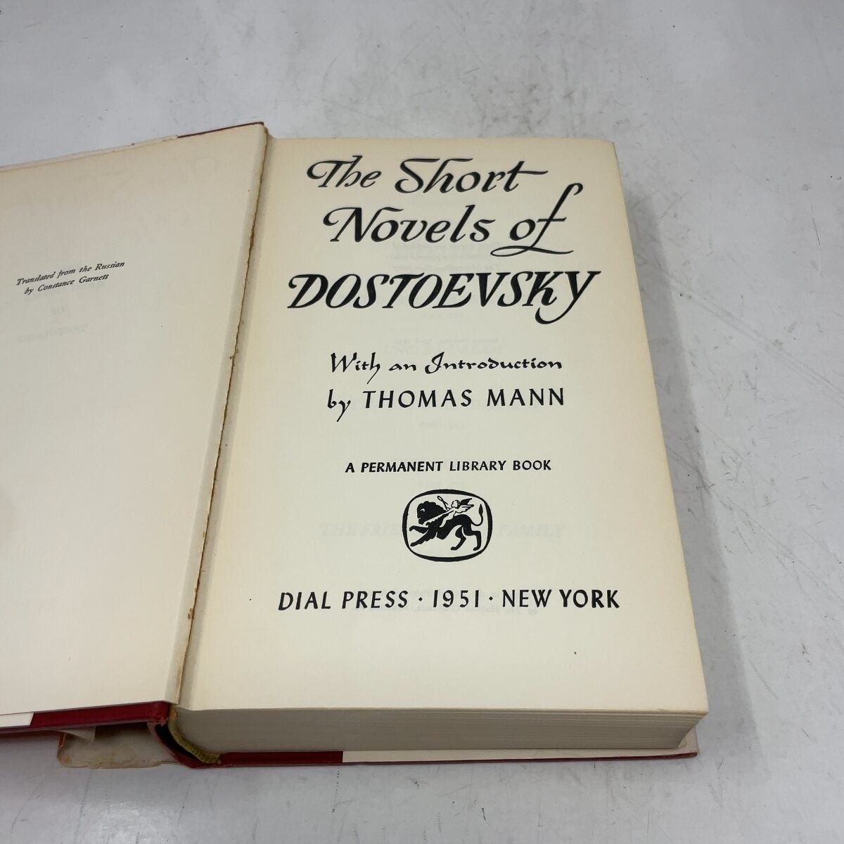 The Short Novels of Dostoevsky by Fyodor Dostoyevsky HC First Thus Very Good 19