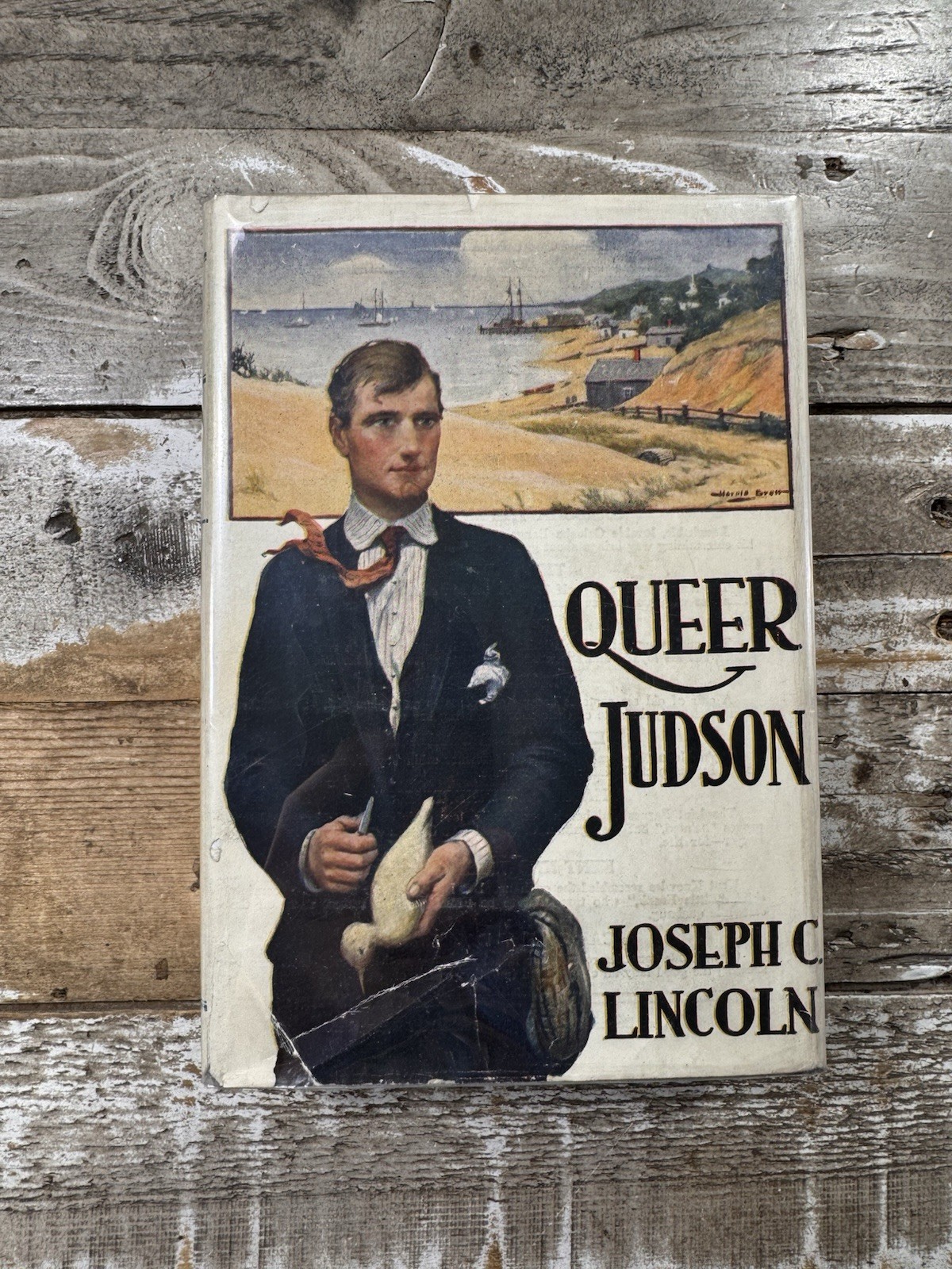 1925 Antique Novel “Queer Judson” Lincoln, Dust Jacket