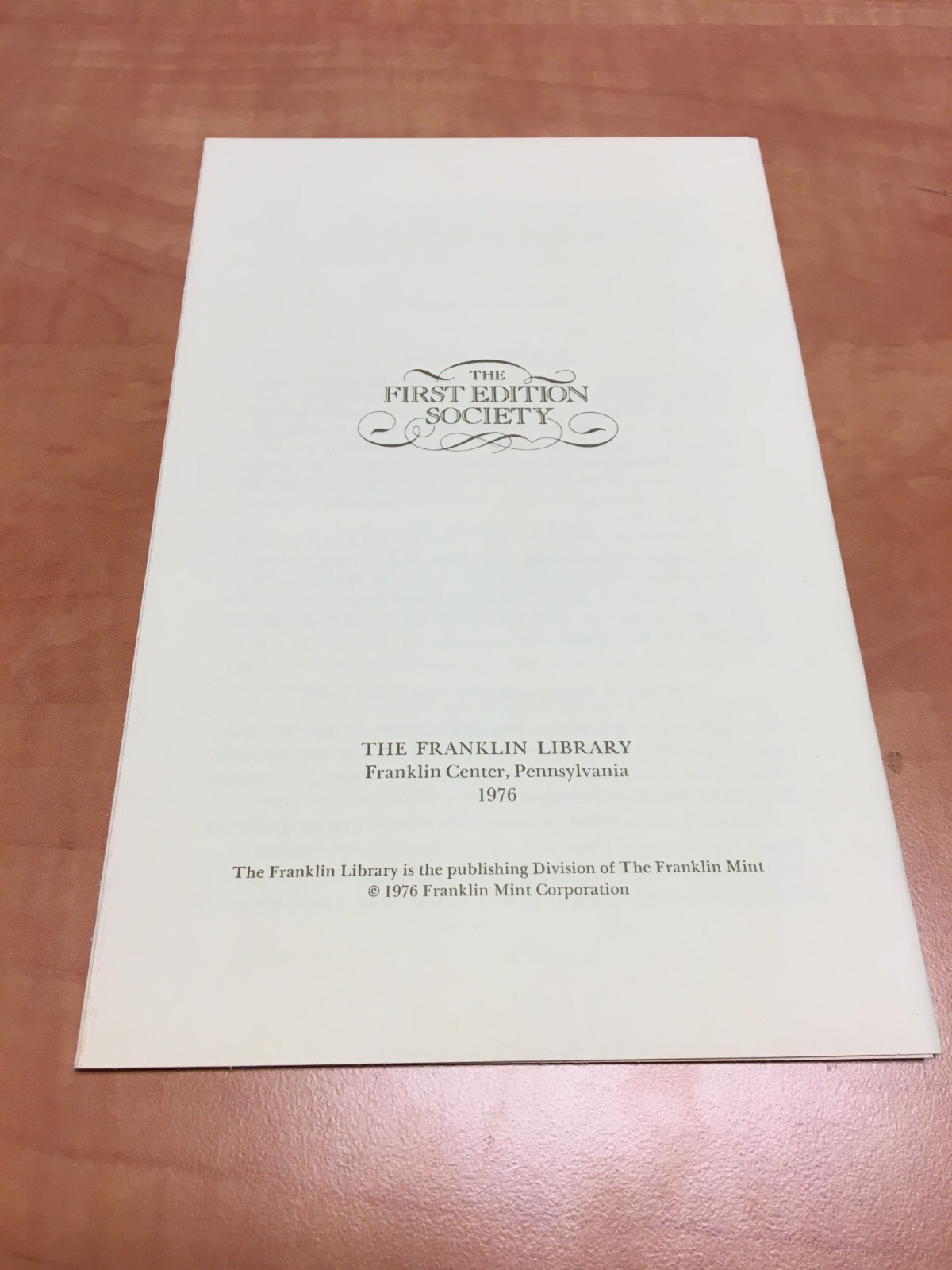 THE WINTHROP COVENANT The Franklin Library Leather First Edition Society