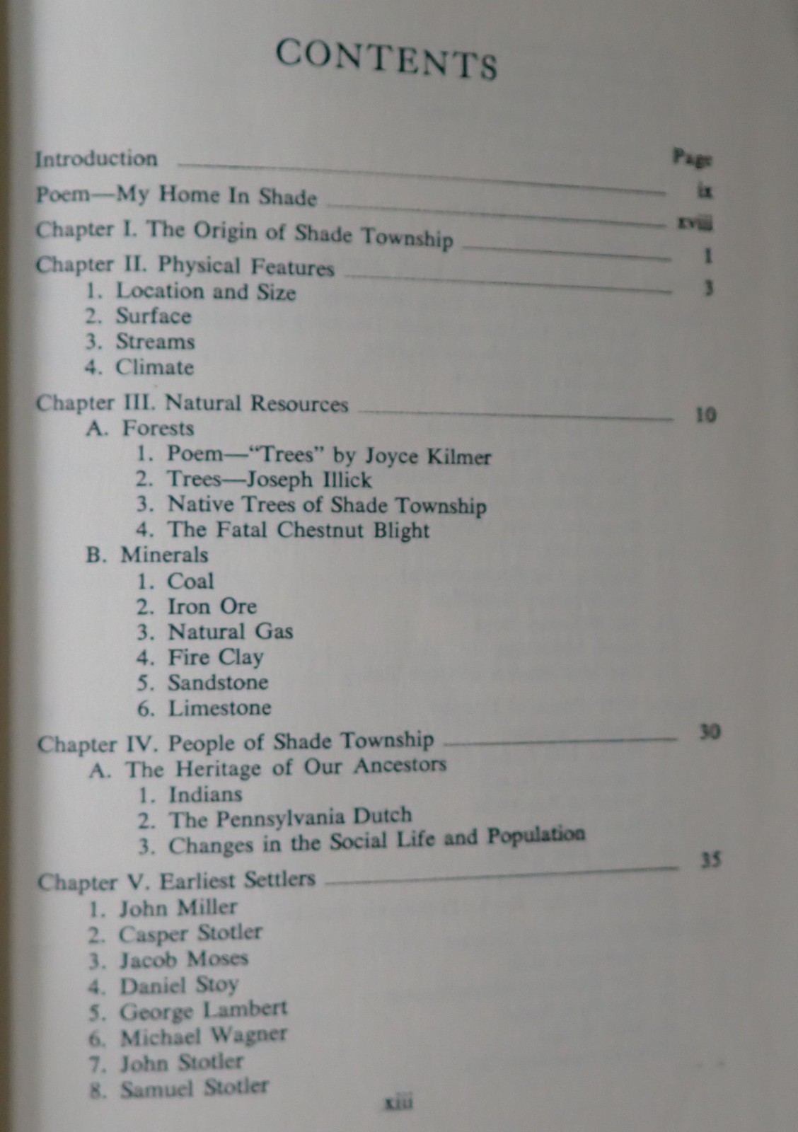 RARE TWO HUNDRED YEARS IN SHADE TOWNSHIP SOMERSET COUNTY PENNSYLVANIA