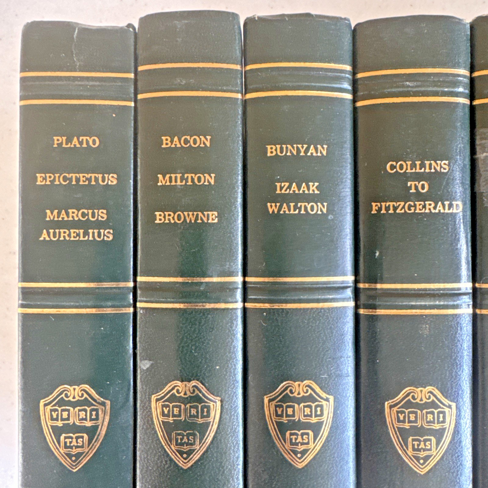 The Harvard Classics Deluxe Registered Edition 1937-38 Veritas Lot of 8 Books