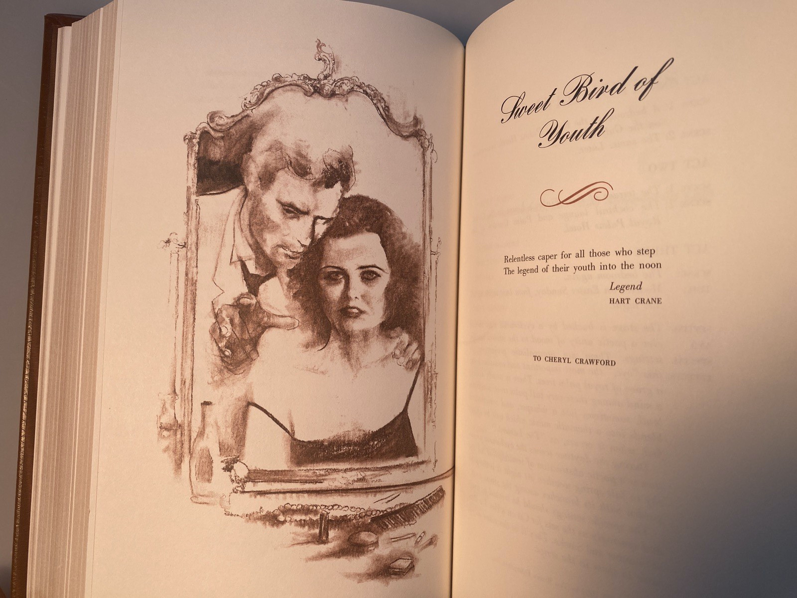Signed TENNESSEE WILLIAMS Selected Plays Streetcar Cat Glass Iguana Full Leather