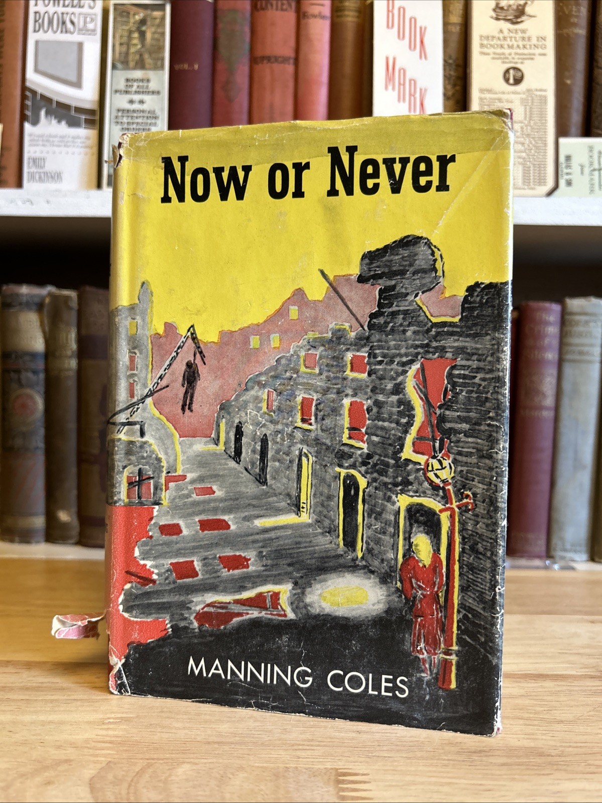 Now Or Never hc Manning Coles 1951 BCE Doubleday HCDJ