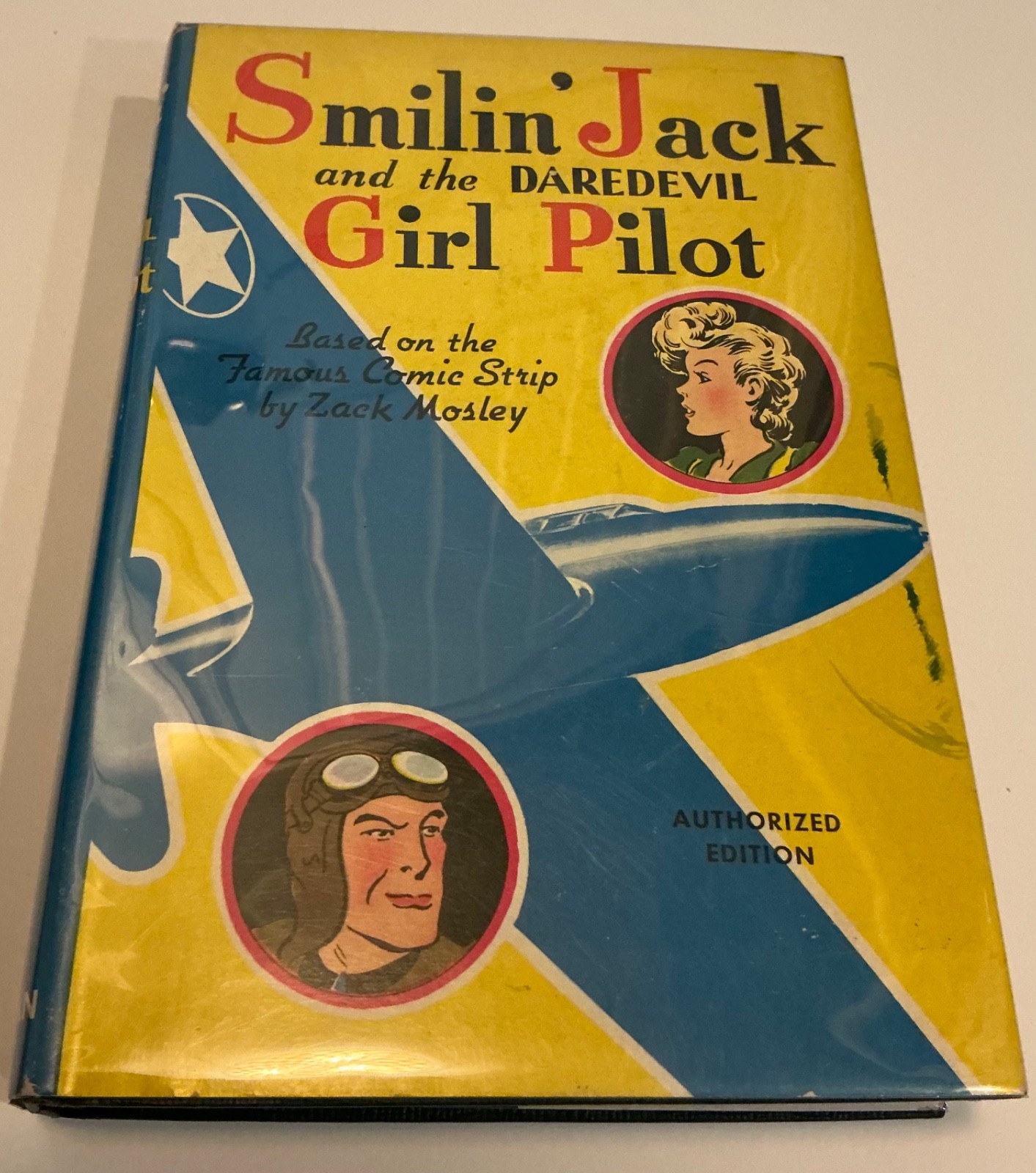 4 HC/DJ 1940 Comic Strip Books Smiling Jack, Brenda Starr, Boots, Nina & Skeezix