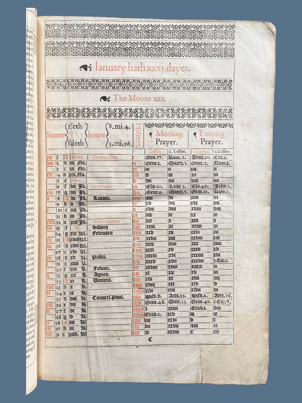 1617 Pulpit Folio 59-Line King James Bible – Complete Text with Genealogies