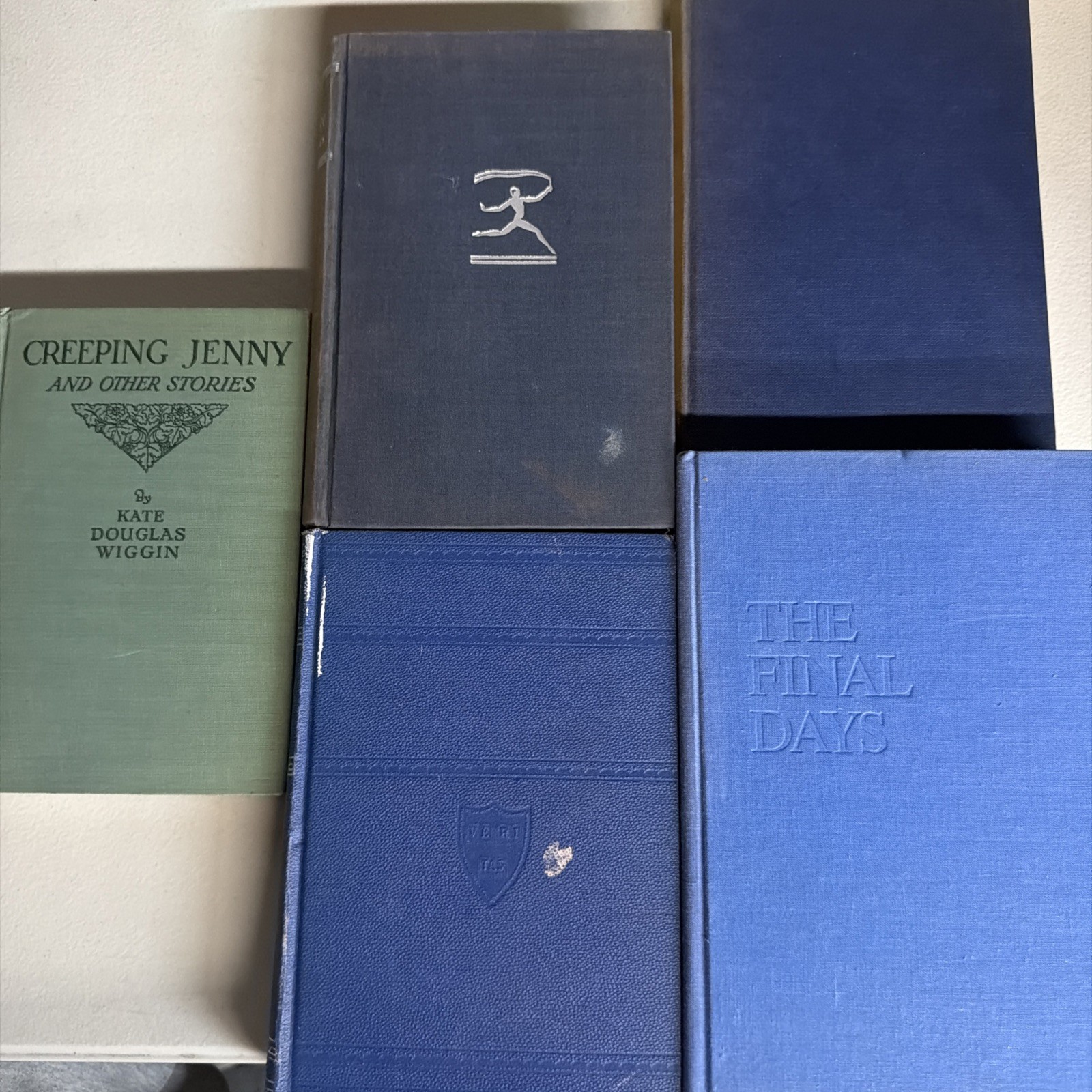 Lot of Blue Vintage Old Rare Antique Hardcover Books – Random