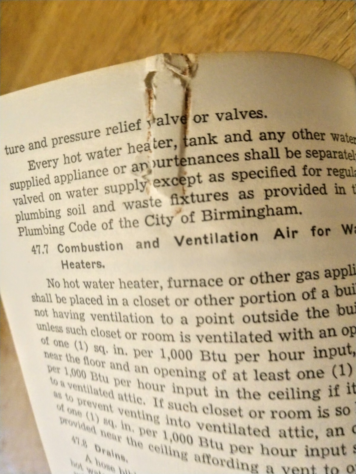 Vintage Birmingham, AL Gas Code Book (1943)