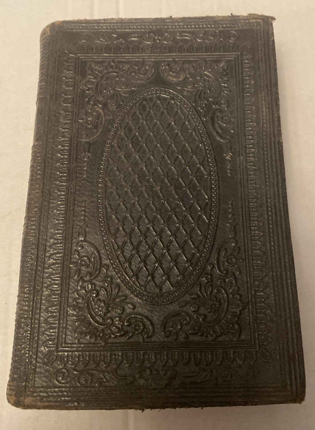 1885 The Holy Bible POCKET Old & New Testaments Oxford NY Leather Nice